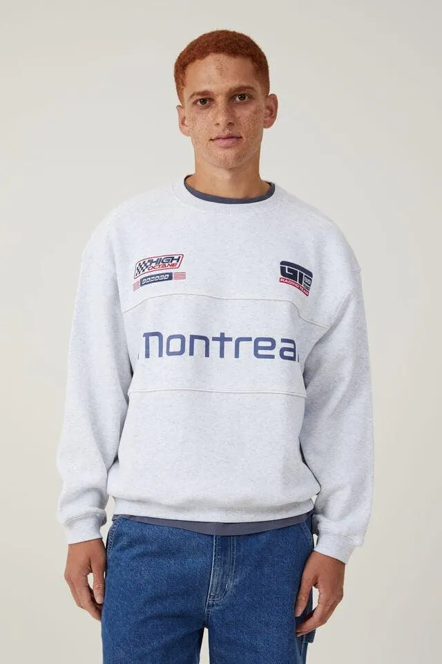 Box Fit Graphic Crew Sweater