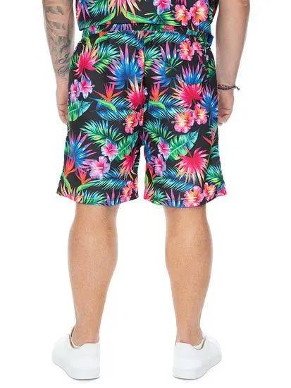 Built N Fit Bright Tropical Shorts