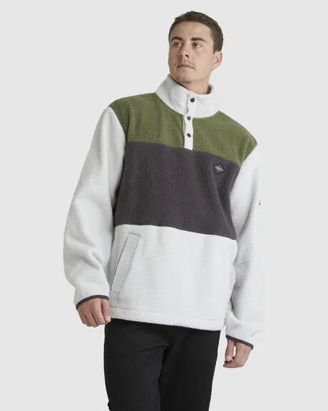 Boundary Mock Snap Pullover
