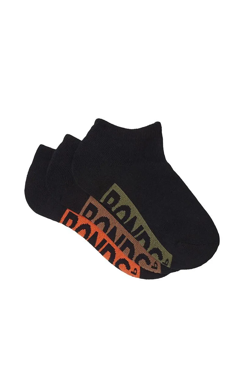 Kids Logo Cushioned Low Cut Socks 3 Pack