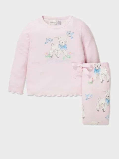 Jnr Girls Lamby Pj Set