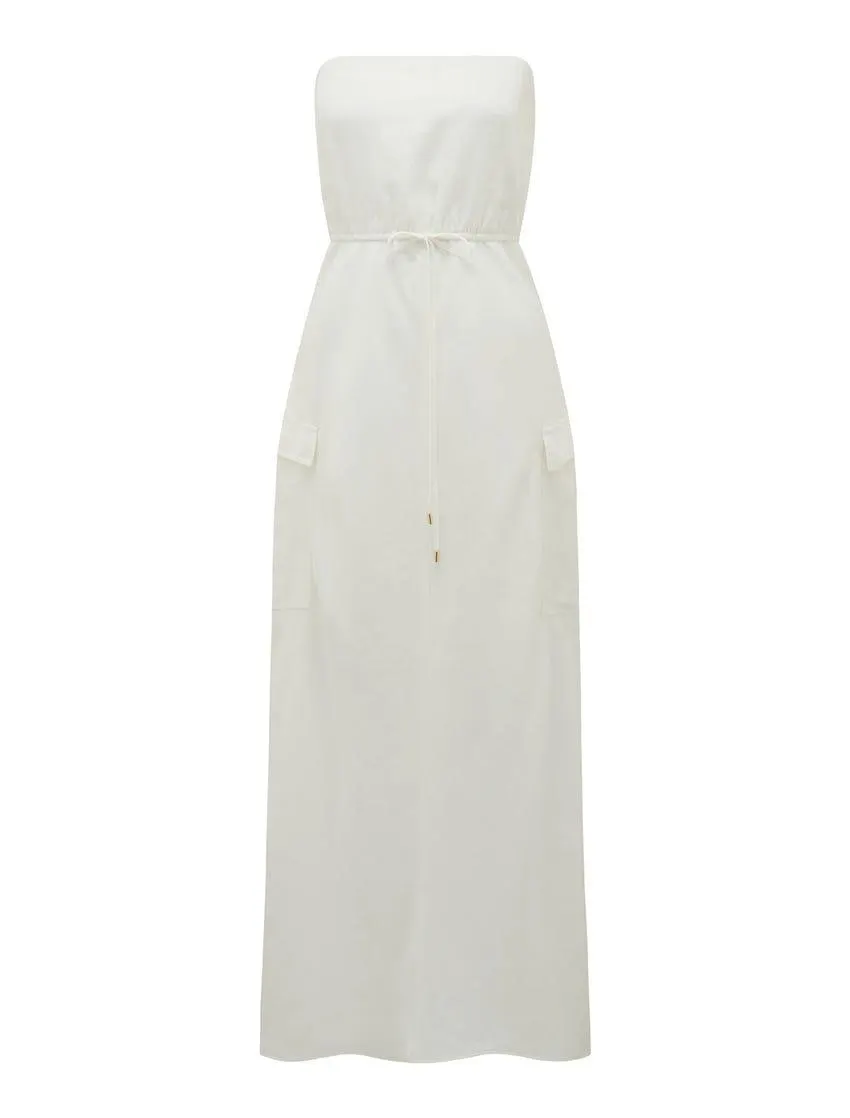 Mabel Strapless Cargo Dress