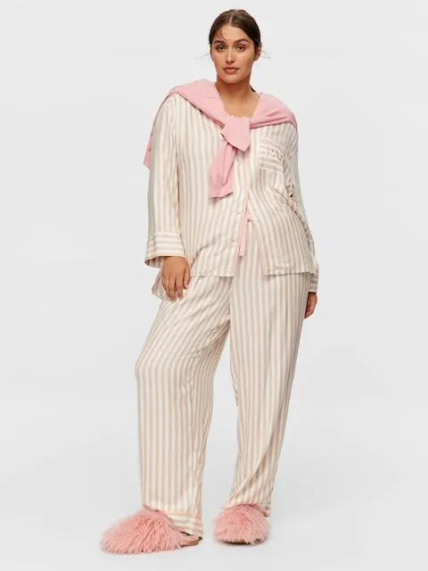 P.A. Plus Stripe Flannelette Pj Pant