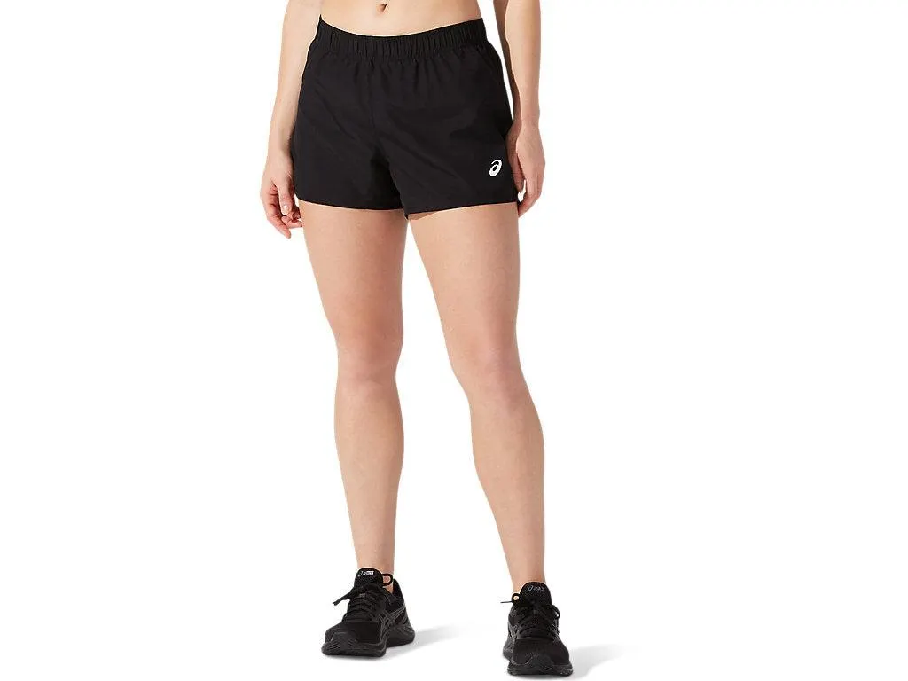 ASICS SILVER 4 INCH SHORT- BLACK