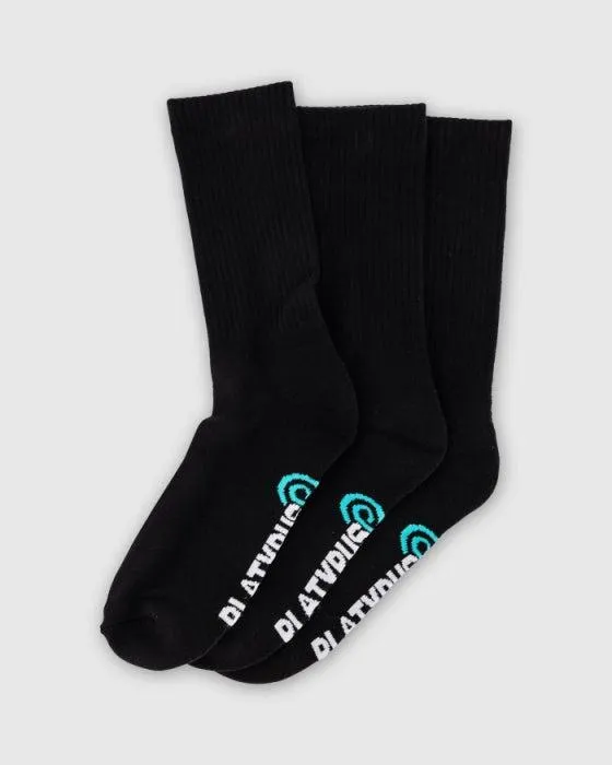 PLATYPUS CREW SOCKS 3 PK (3.5-6)