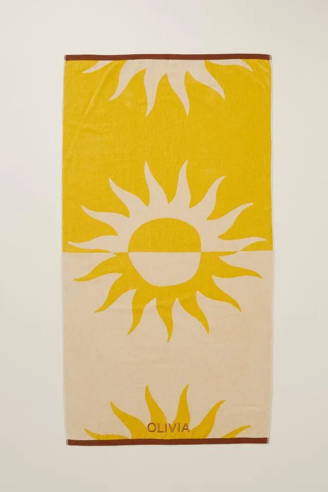 Cotton Beach Towel Personalised