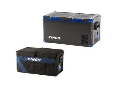 Kings 75L Stayzcool Dual Zone Fridge Freezer + Fridge Cover