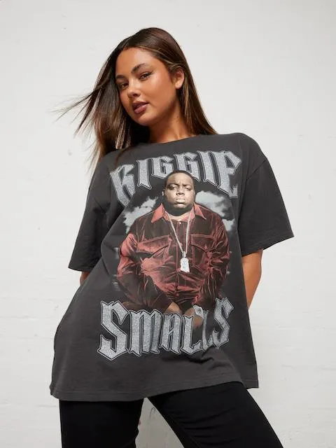 Music Biggie Bling Oversized Tee