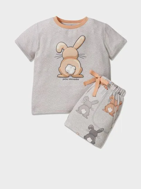 Jnr Kids Bunny Bum Short Pj Set