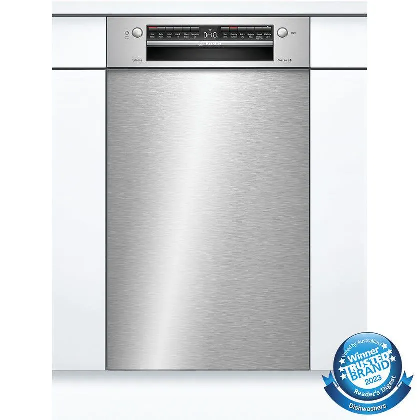 Bosch SPU6IMS01A Serie 6 45cm Stainless Steel Built under Dishwasher