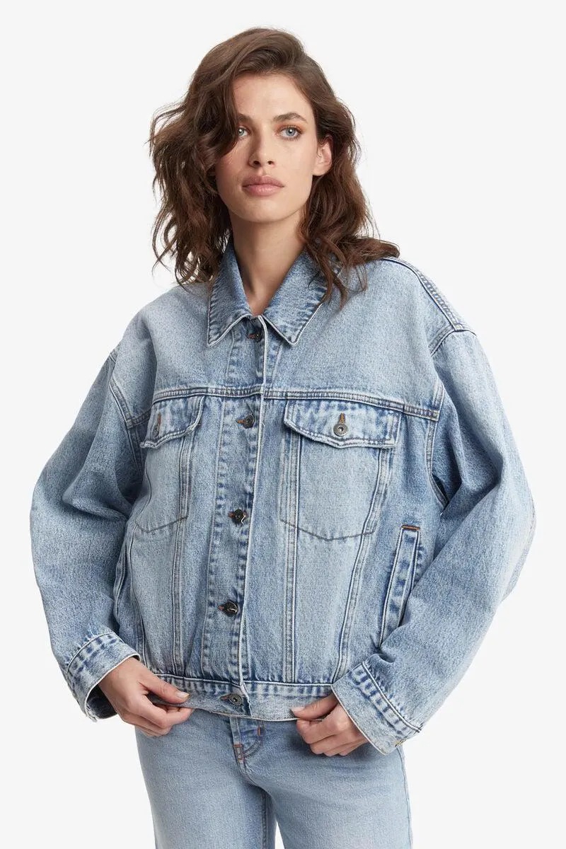 relaxed denim jacket in vintage