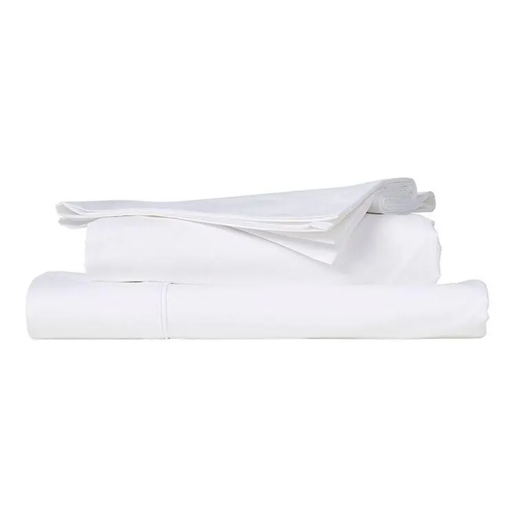 Linen House 300 Thread Count Cotton Sheet Set White