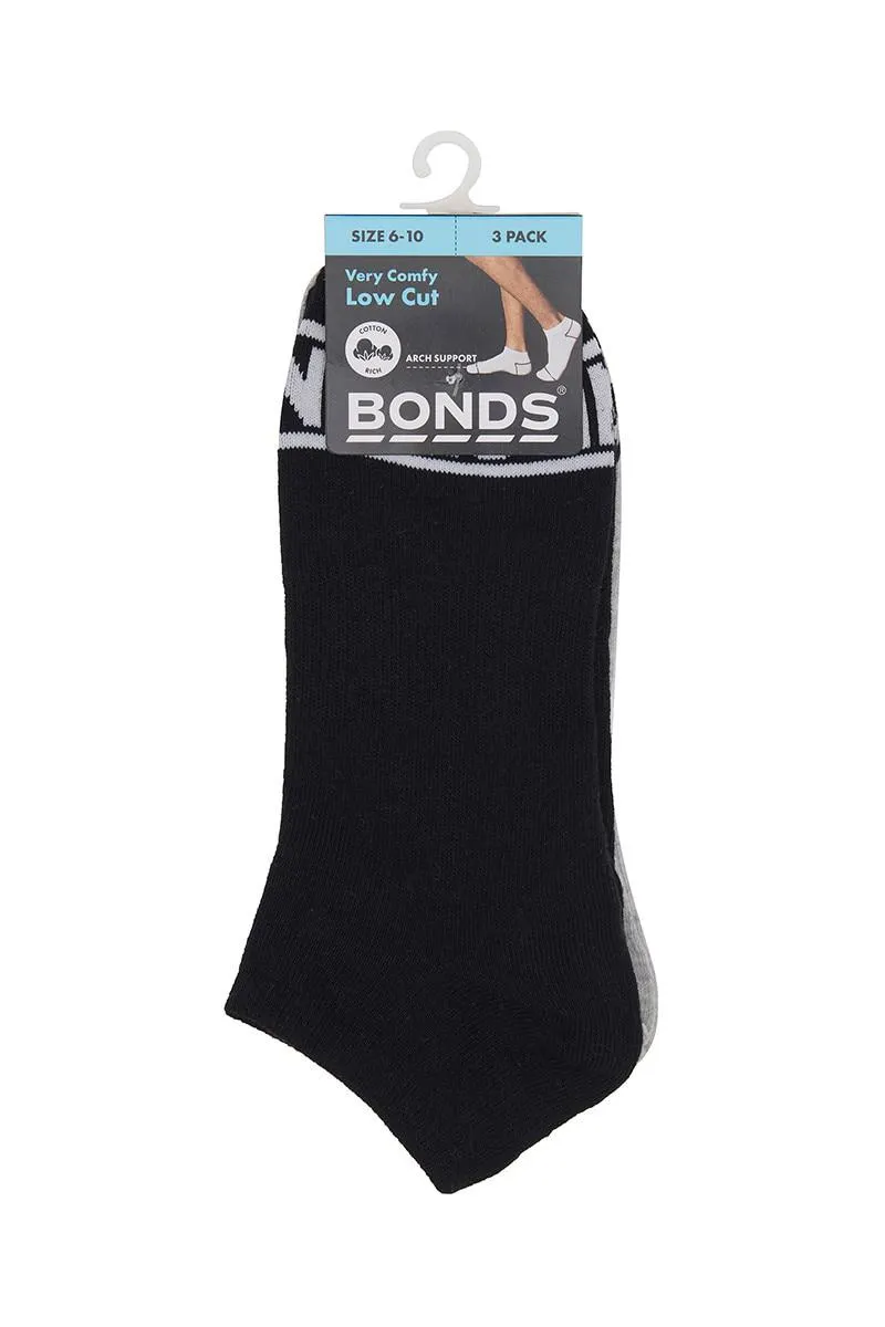 Mens Bonds 100 Trainer 3 Pack