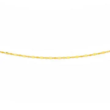 9ct Gold 45cm Mirror Link Chain
