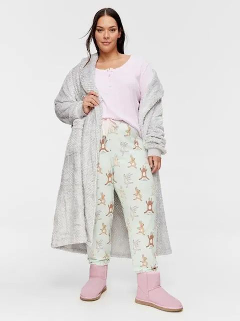 P.A. Plus Mint Bunny Easy Pj Pant