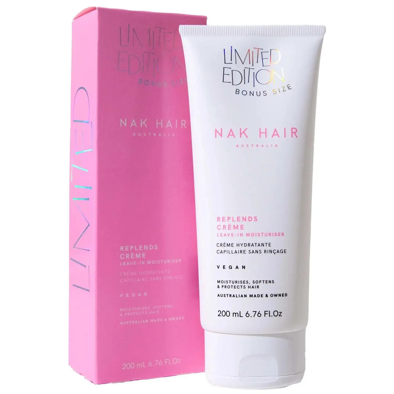 NAK Replends Leave in Moisturiser 200ml (Worth $49.95)