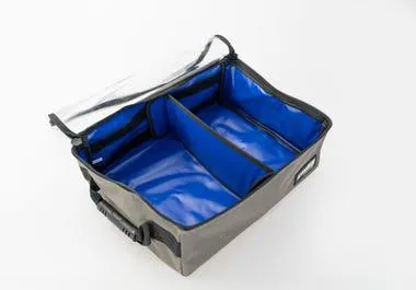 Kings Plus Clear Top Canvas Bag - Large | Clear PVC Lid with SBS Zippers | Premium 370GSM Grey Canvas