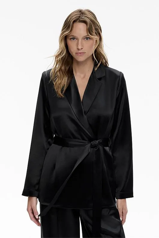 Acetate Draped Blazer