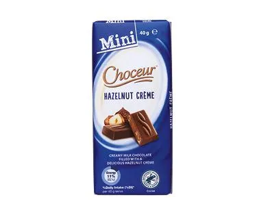 Choceur Hazelnut Crème Mini Chocolate Bars 5 x 40g