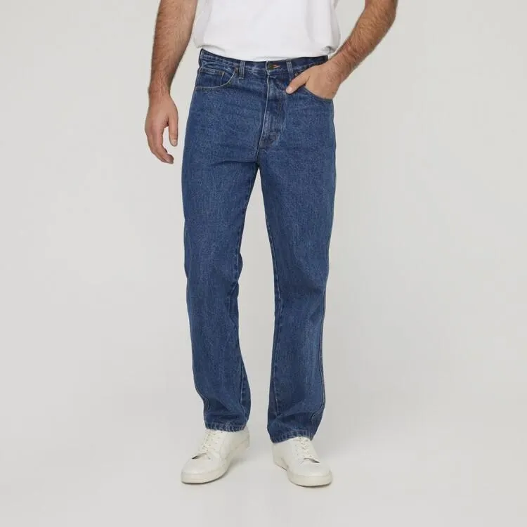 Bullshead Men's Stonewash Short Leg Denim Jeans Stonewash