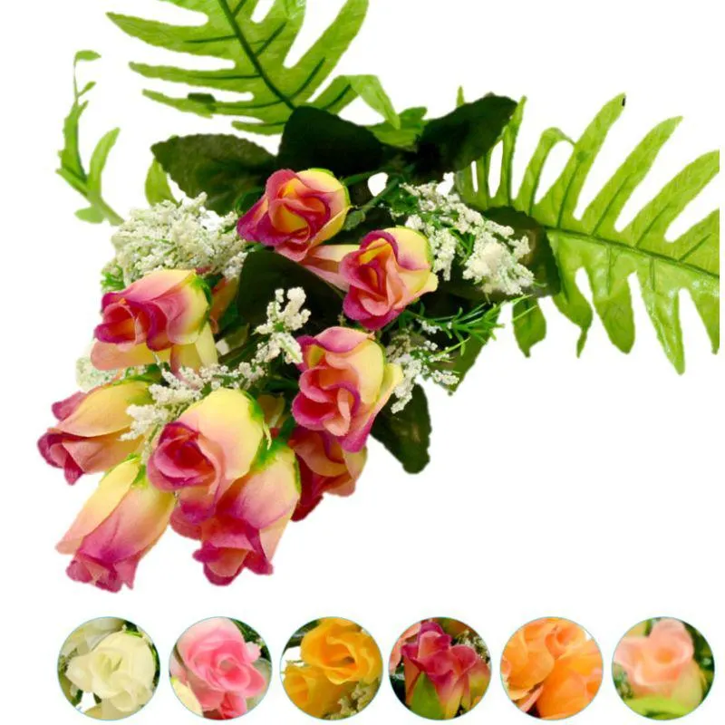 Artificial Mini Rose Heads 43cm