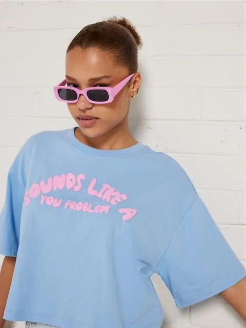 Puff Oversized Crop Tee