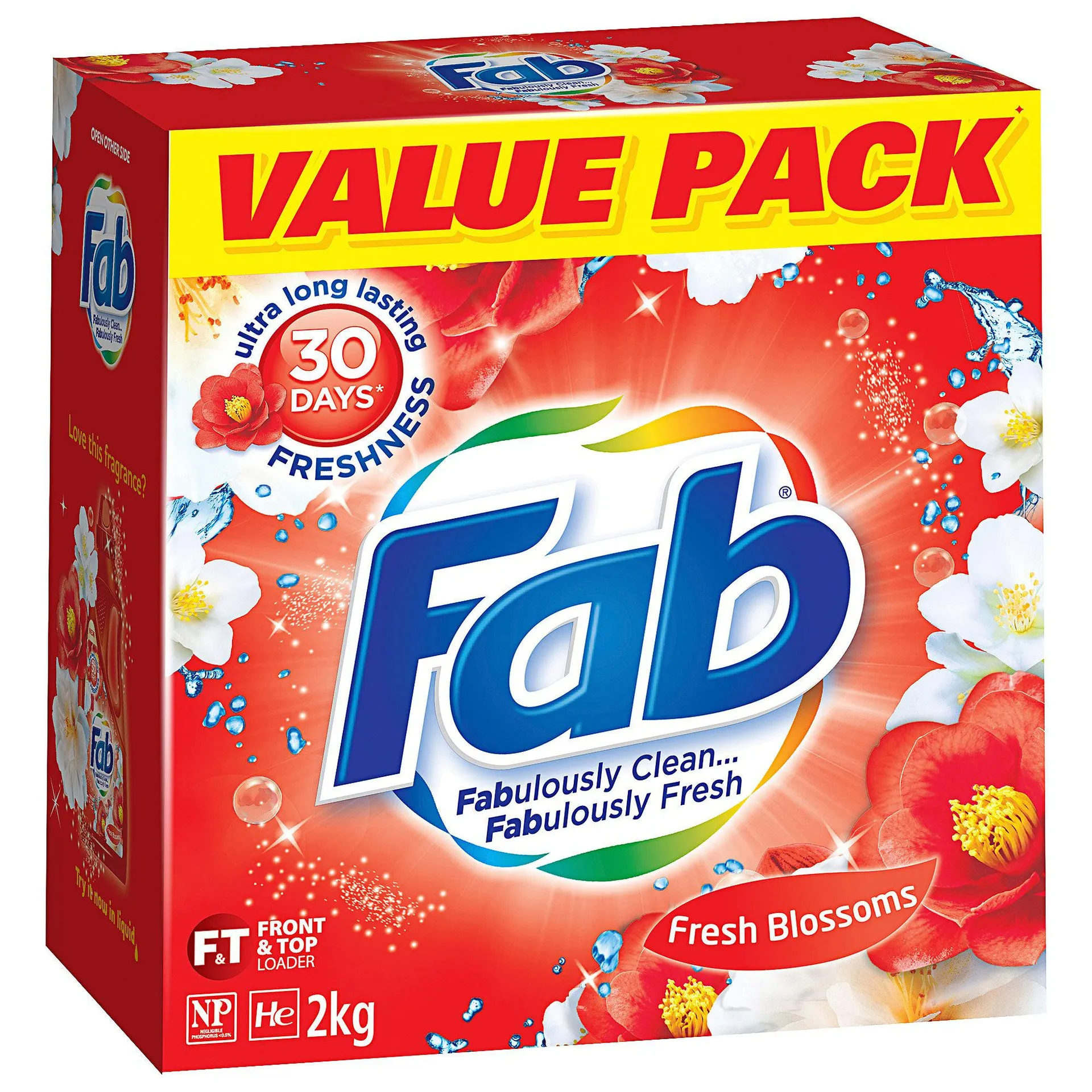 Fab Laundry Powder Fresh Blossoms 2kg