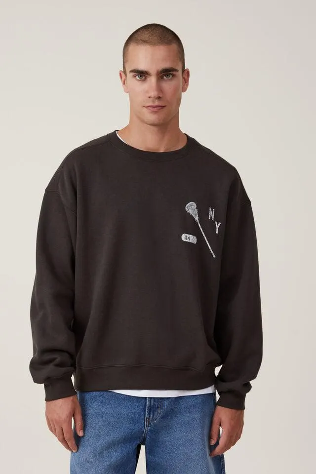 Box Fit College Crew Sweater