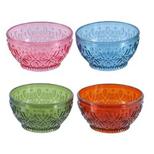 Floral Deco Serving Bowl 11.5cm 4 Asst