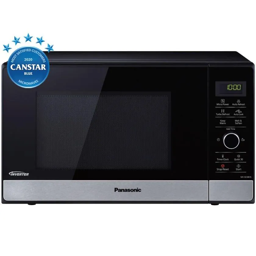 Panasonic NNSD38HSQPQ 23L Black 1000W Inverter Microwave Oven