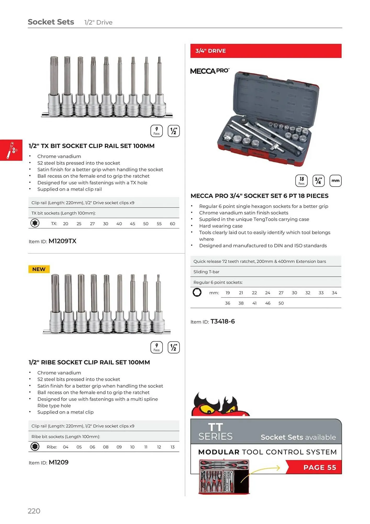 Teng Tools catalogue - Catalogue valid from 24 April to 31 December 2024 - page 221