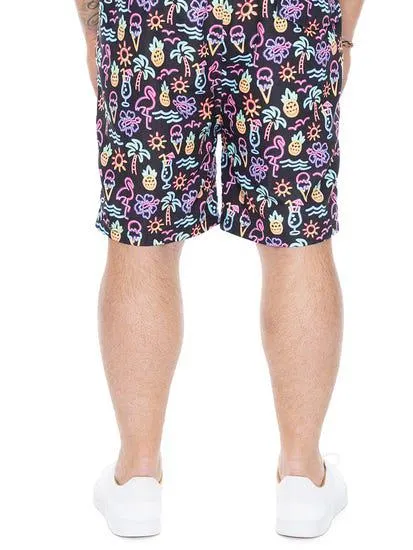 Big Mens Bright Tropical Shorts