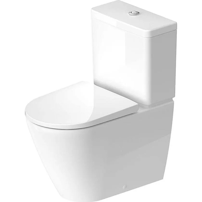 Duravit D2000200P D-Neo Back To Wall Toilet - Back Entry / S Trap
