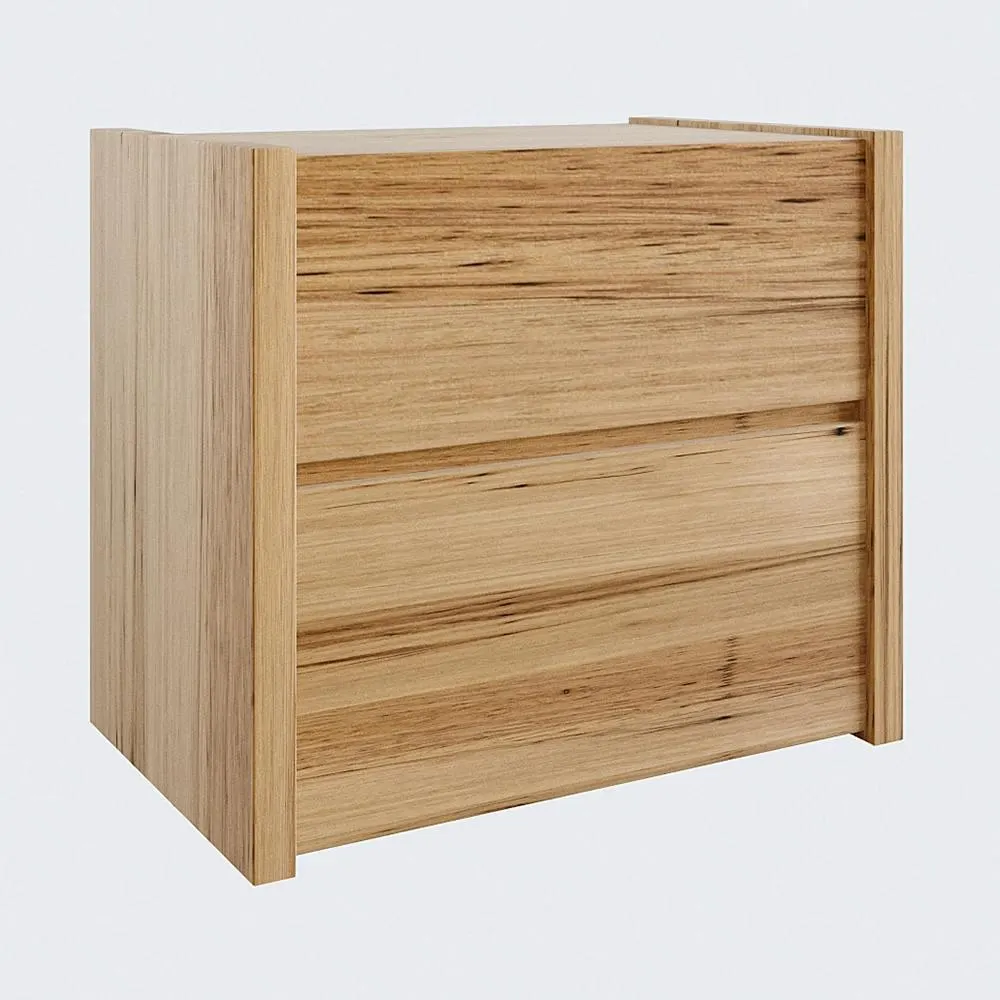 Avalon Bedside Table (2 Drawer), Light Ash