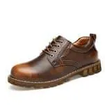 Newchic Large Size Men Nubuck Leather British Style Non-Slip Lace Up Soft Boots