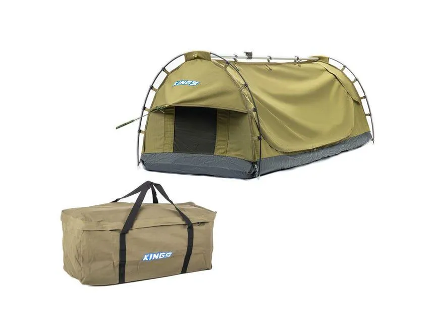 Kings Deluxe Escape Single Swag + Deluxe Single Swag Premium Canvas Bag