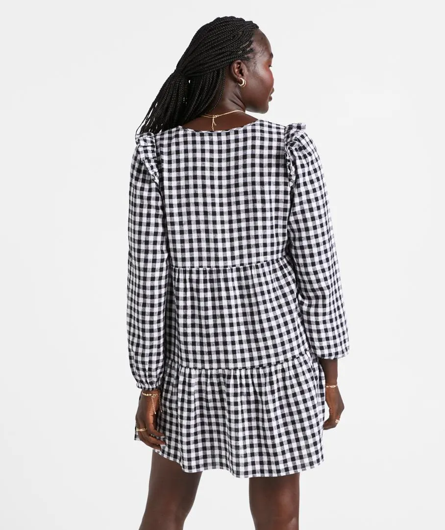 WILLOW FLUTTER SLEEVE MINI DRESS