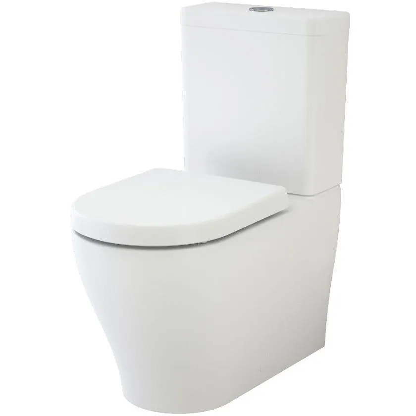 Caroma 844820W Luna Back to Wall Toilet Suite - Back Entry / Universal Trap