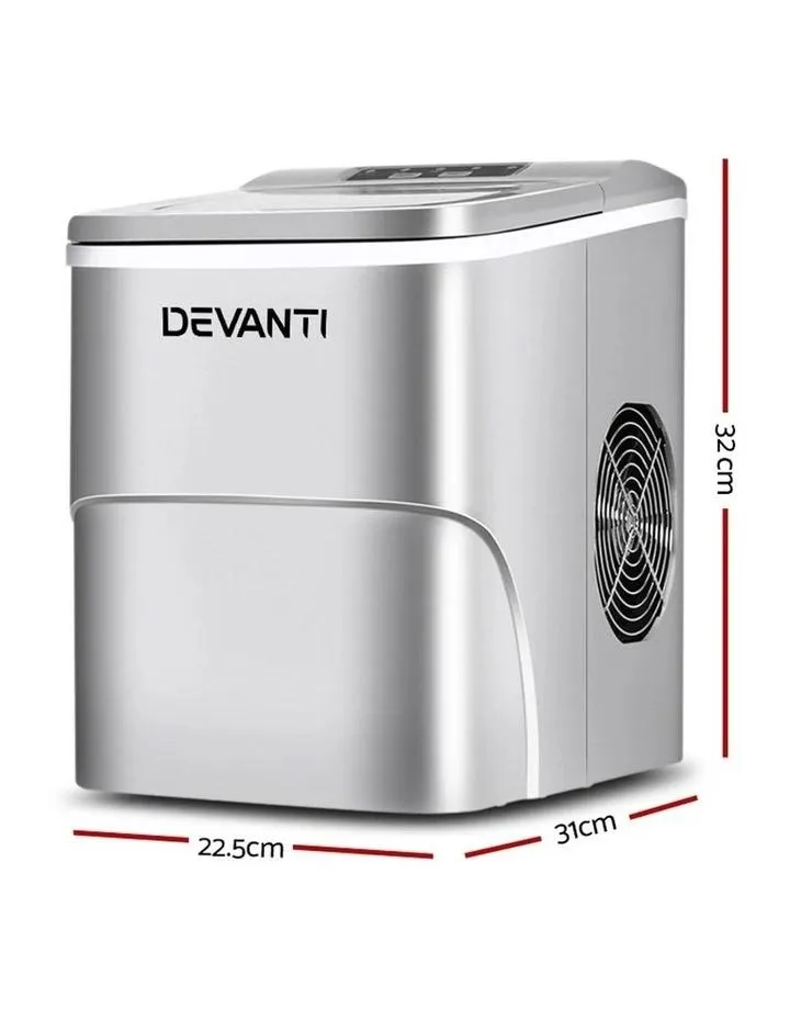 Portable Ice Cube Maker Silver