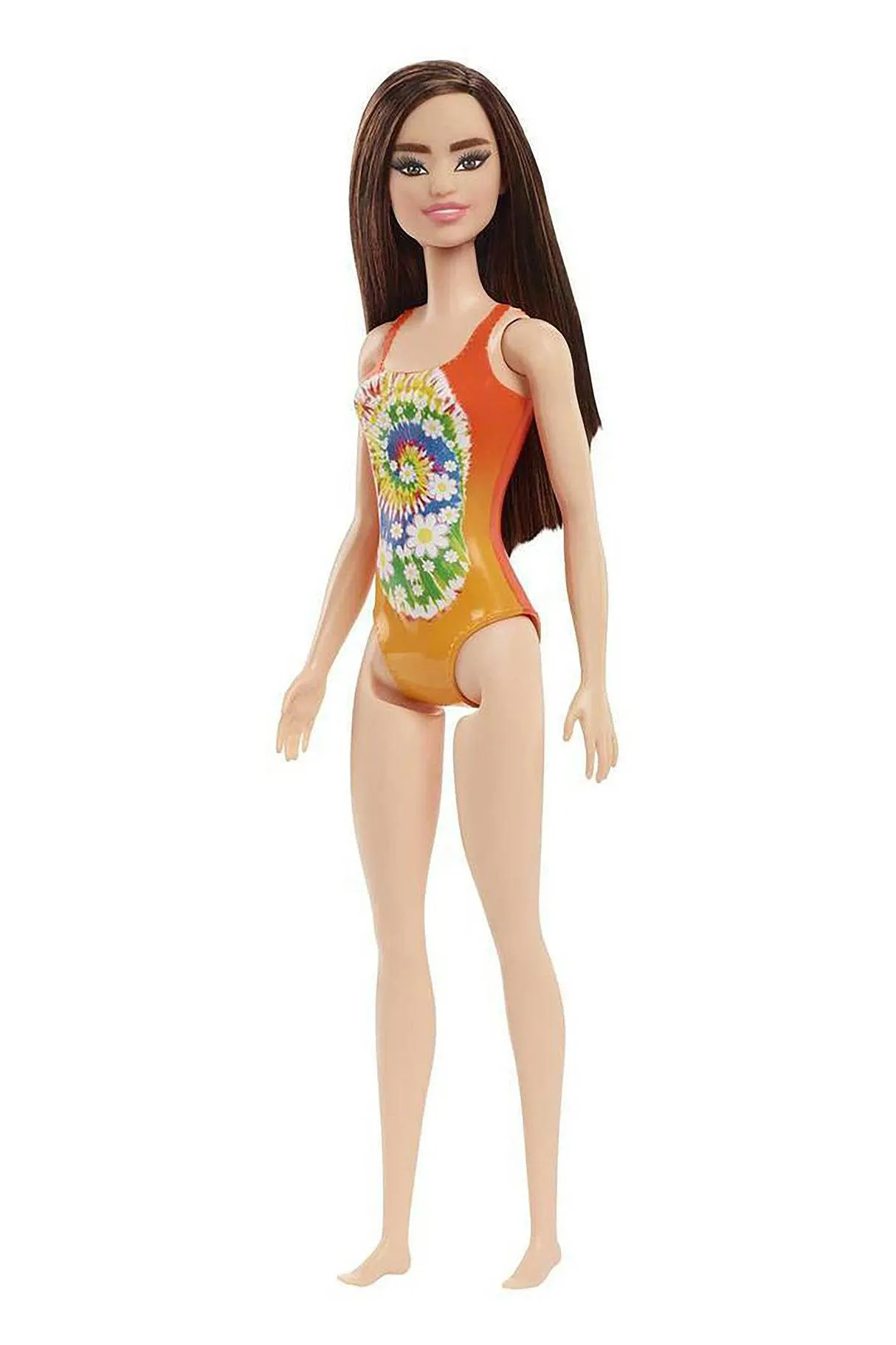 Barbie Beach Doll Orange Sunflower Swimsuit