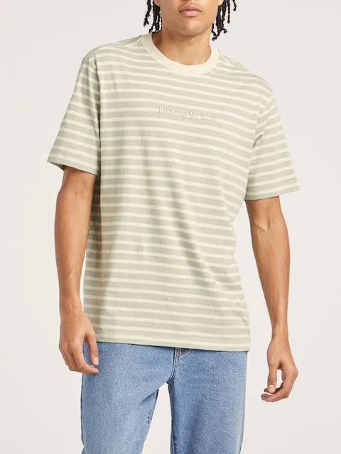 Riders By Lee Relaxed Tee In Sage Stripe