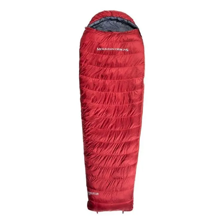Mountain Designs Travelite 320 Large 4° Sleeping Bag Red Dahlia LHZ