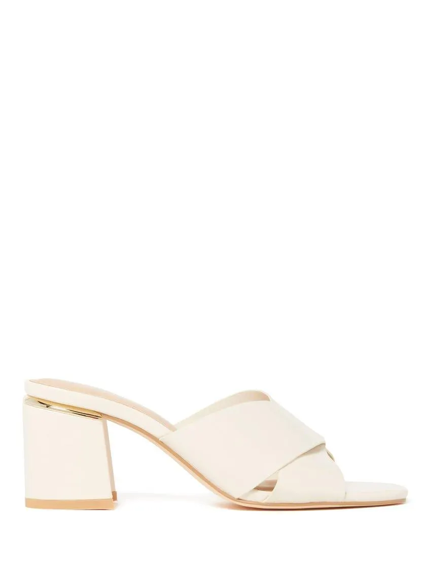 Madeline Low Block Heel Mules
