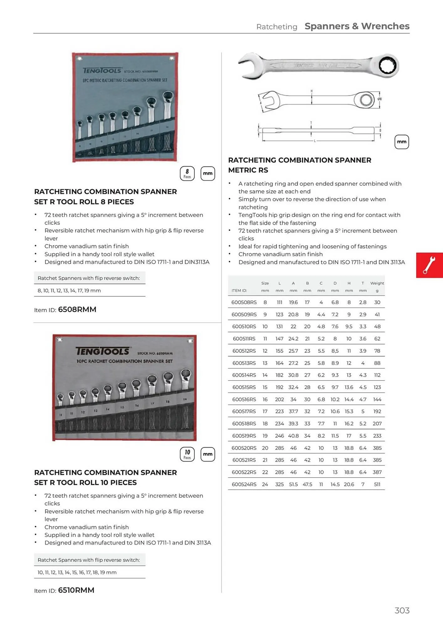 Teng Tools catalogue - Catalogue valid from 24 April to 31 December 2024 - page 304