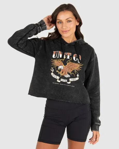 Ladies Fleece - Cropped Hoodie - Twilight