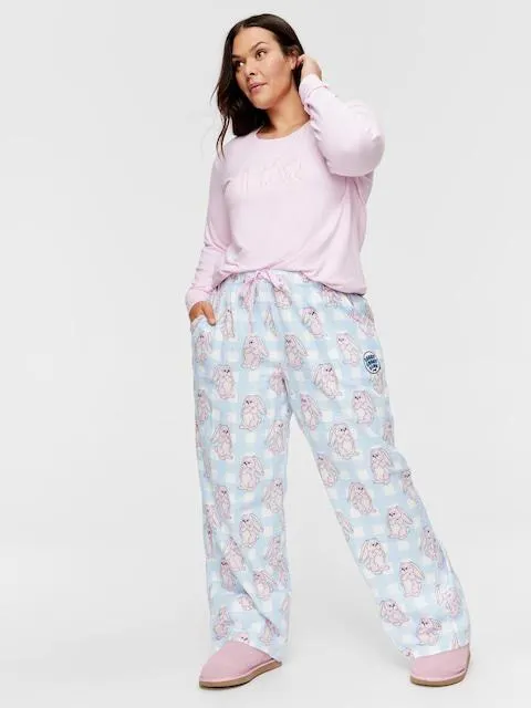 P.A. Plus Angry Bunny Bamboo Flannelette Pj Pant