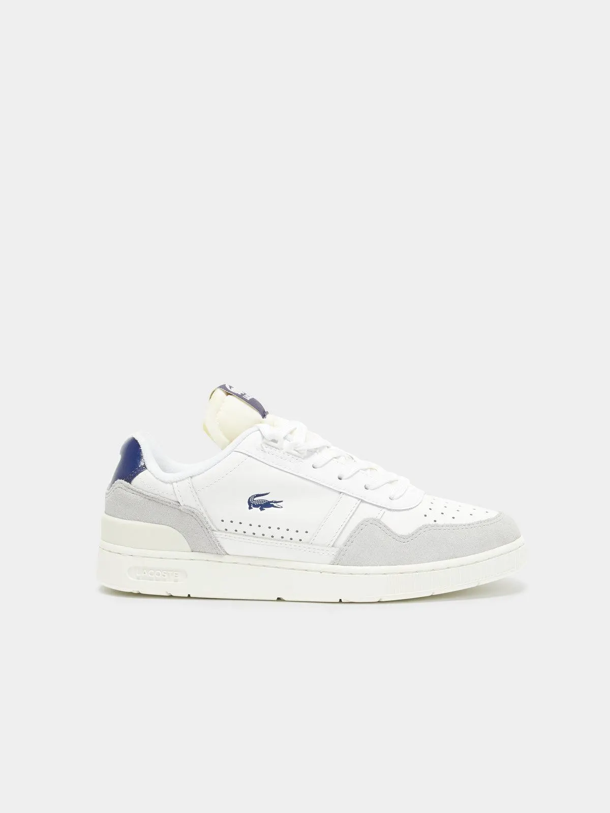 Womens T-Clip Sneakers in White & Navy