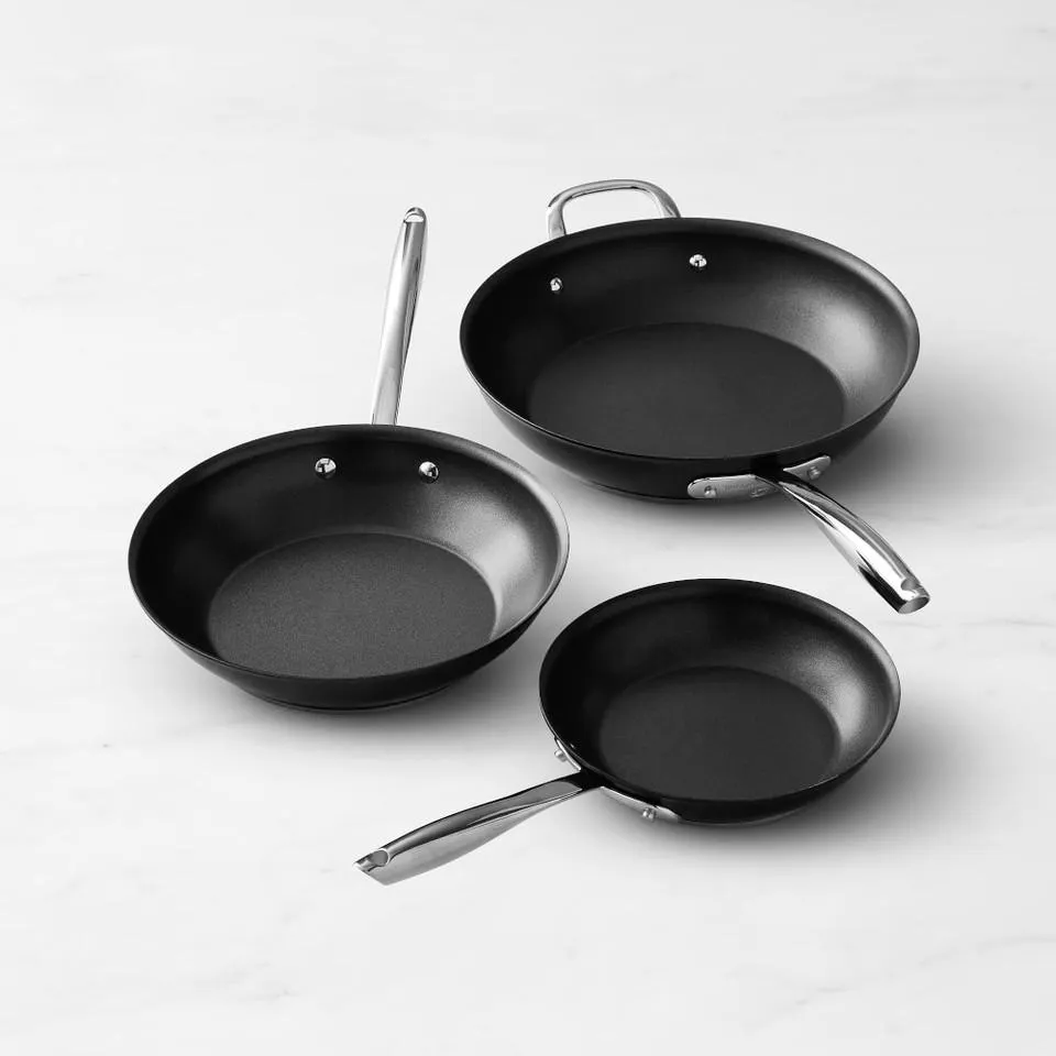 Williams Sonoma Thermo-Clad™ Induction Non-Stick 3-Piece Fry Set
