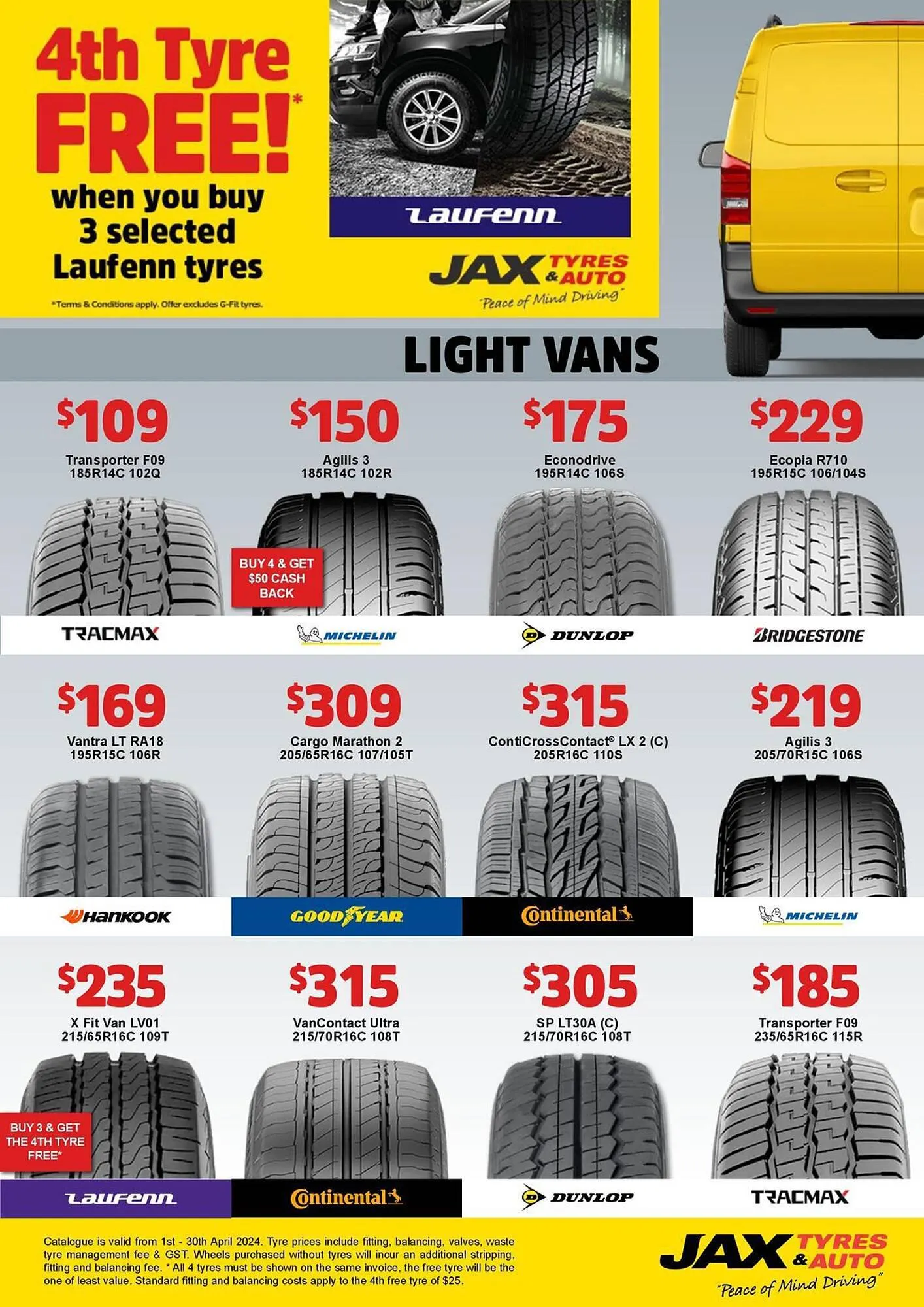 Jax Tyres catalogue - Catalogue valid from 2 April to 30 April 2024 - page 7