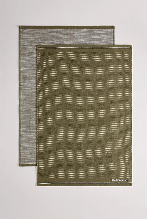 Issi Australian Cotton Tea Towel Pack of 2